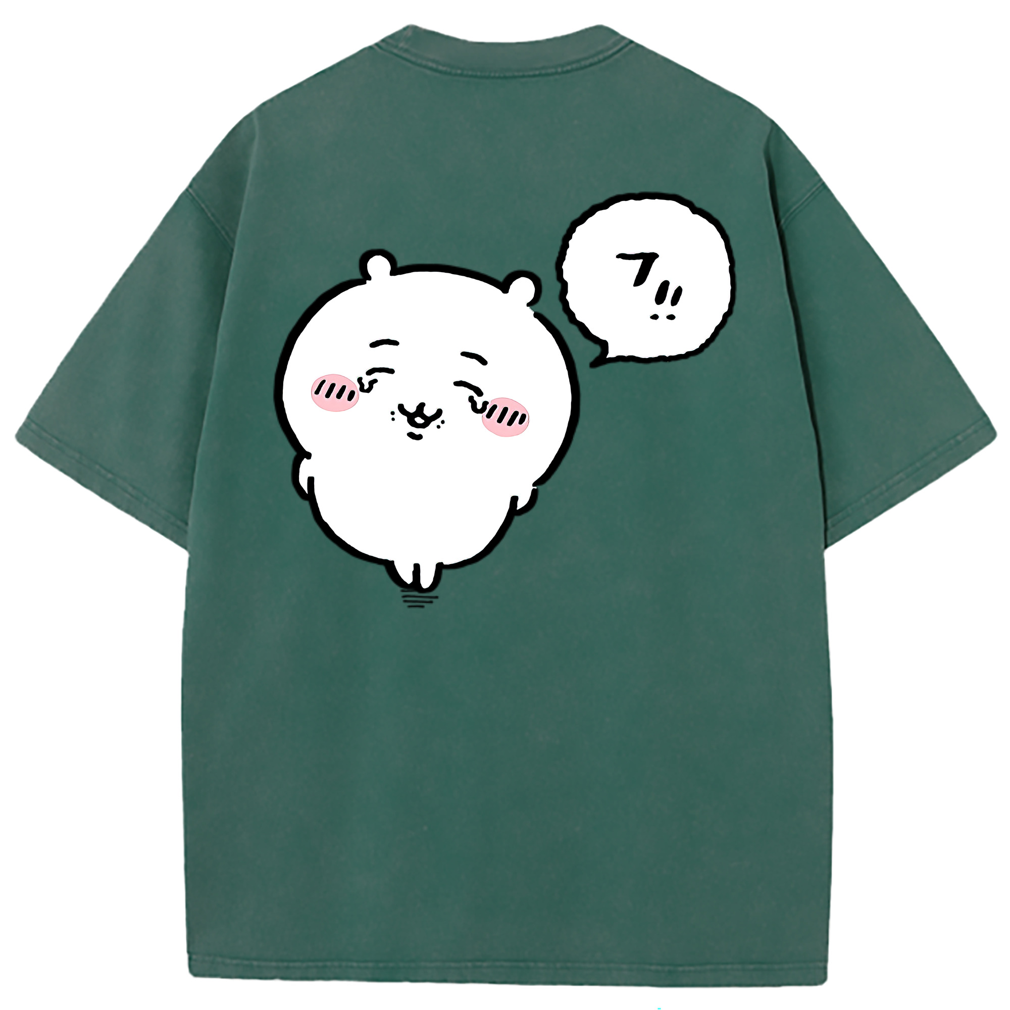 （画像用） ちいかわ ちいかわ Chii-kawa chiikawa 綿100% ヴィンテージ風 半袖Tシャツ（背面プリント）